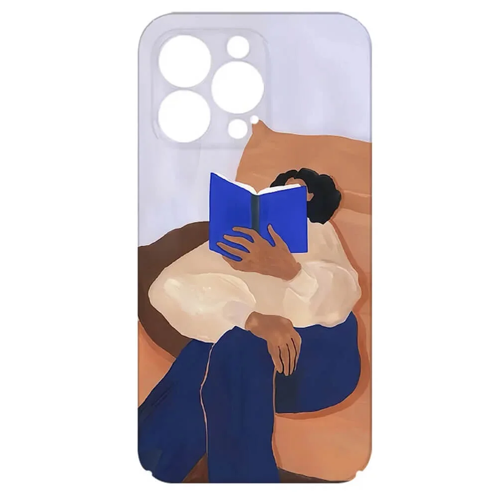 Reading Girl Aesthetic iPhone Case — view 1 Reading Girl Aesthetic iPhone Case — view 1