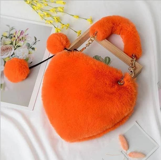 Fluffy Heart Bag — view 2 Fluffy Heart Bag — view 2