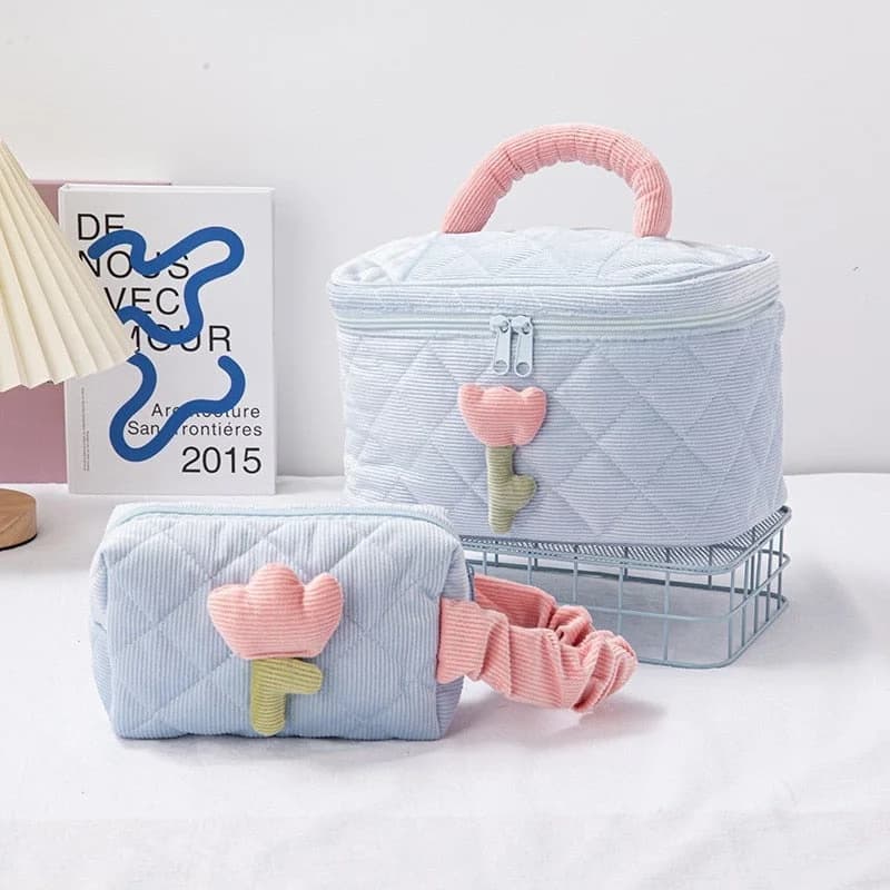 Flower Makeup Bag — view 2 Flower Makeup Bag — view 2