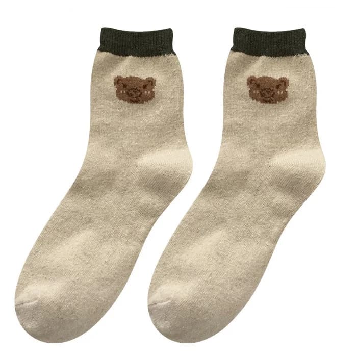Warm Vibes Bear Socks — view 1 Warm Vibes Bear Socks — view 1