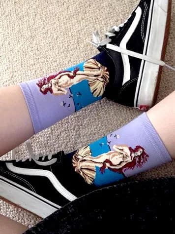 Birth of Venus Botticelli Socks — view 2 Birth of Venus Botticelli Socks — view 2