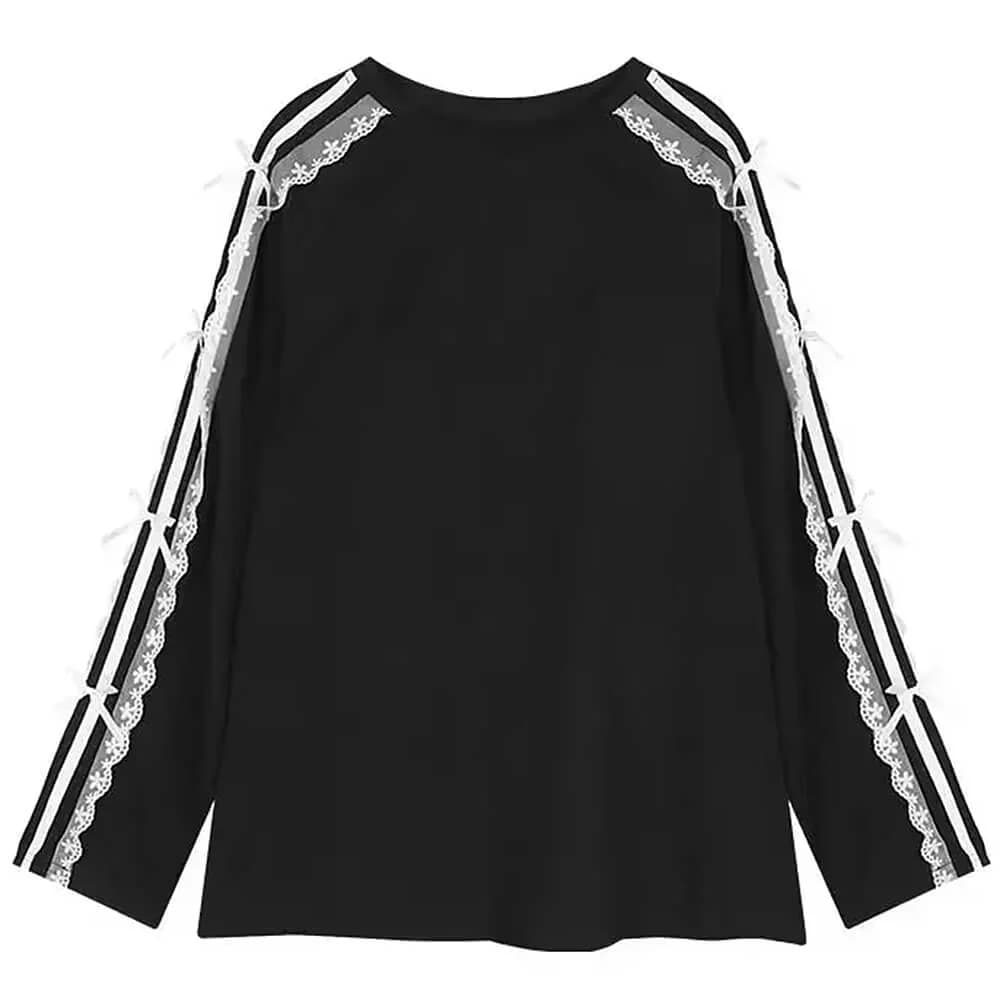 Blokette Side Stripe Lace Long Sleeve — view 2 Blokette Side Stripe Lace Long Sleeve — view 2