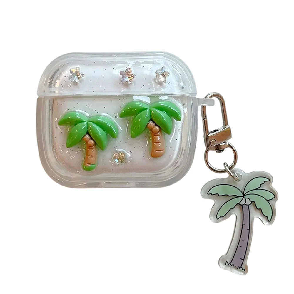 Coconut Girl Palm AirPods Case — view 1 Coconut Girl Palm AirPods Case — view 1