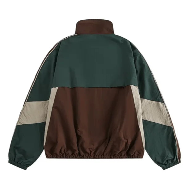 Brown 90s Windbreaker — view 2 Brown 90s Windbreaker — view 2