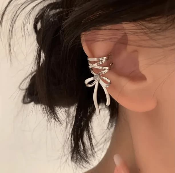 Balletcore Bow Clip On Earrings — view 1 Balletcore Bow Clip On Earrings — view 1