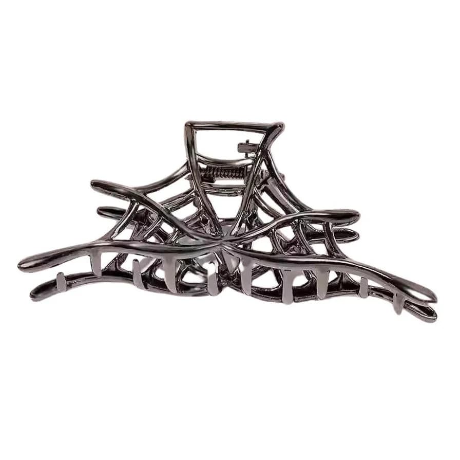 Spiderweb Metal Hair Claw — view 1 Spiderweb Metal Hair Claw — view 1