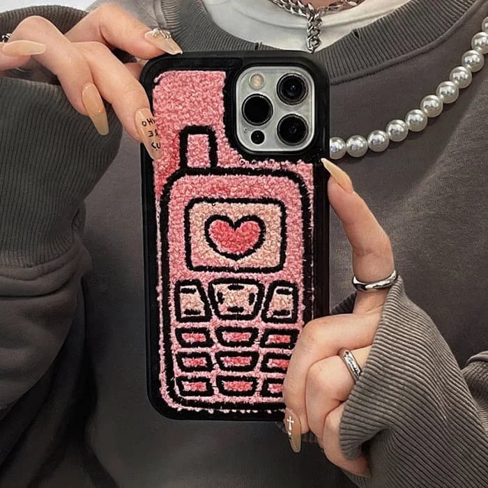 Y2K Pure Blushin' iPhone Case — view 2 Y2K Pure Blushin' iPhone Case — view 2