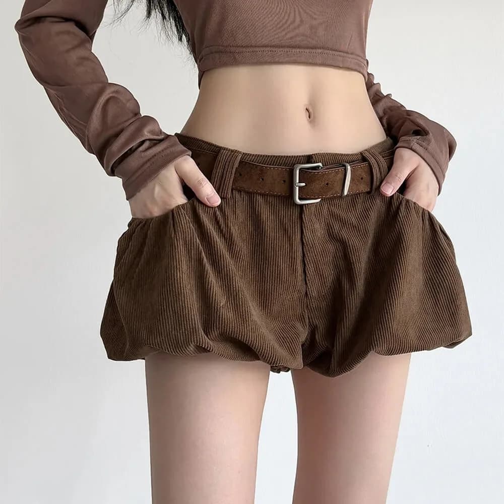 Espresso Days Corduroy Skirt — view 2 Espresso Days Corduroy Skirt — view 2