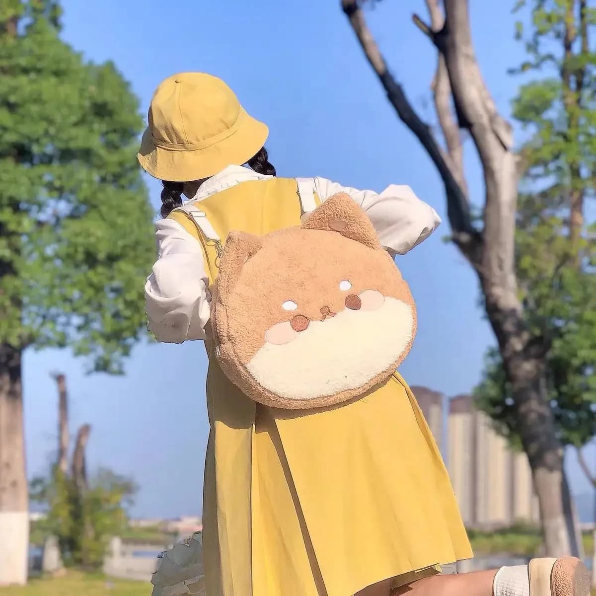Shiba Inu Plush Backpack — view 2 Shiba Inu Plush Backpack — view 2