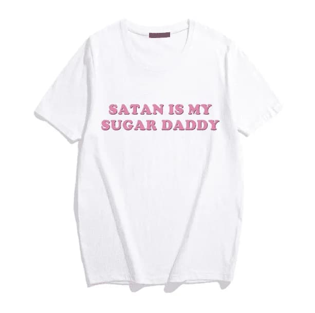 Satan Is My Sugar Daddy Tee — view 1 Satan Is My Sugar Daddy Tee — view 1