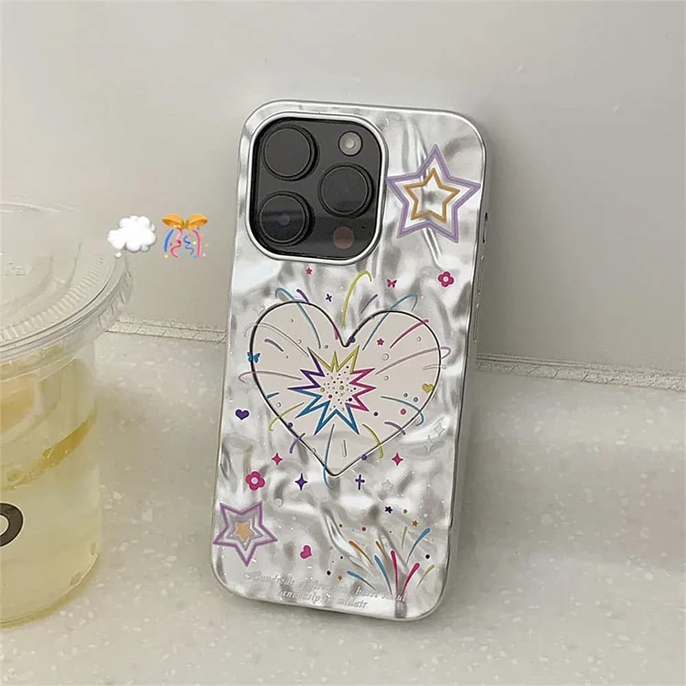 Heart Fireworks iPhone Case — view 2 Heart Fireworks iPhone Case — view 2