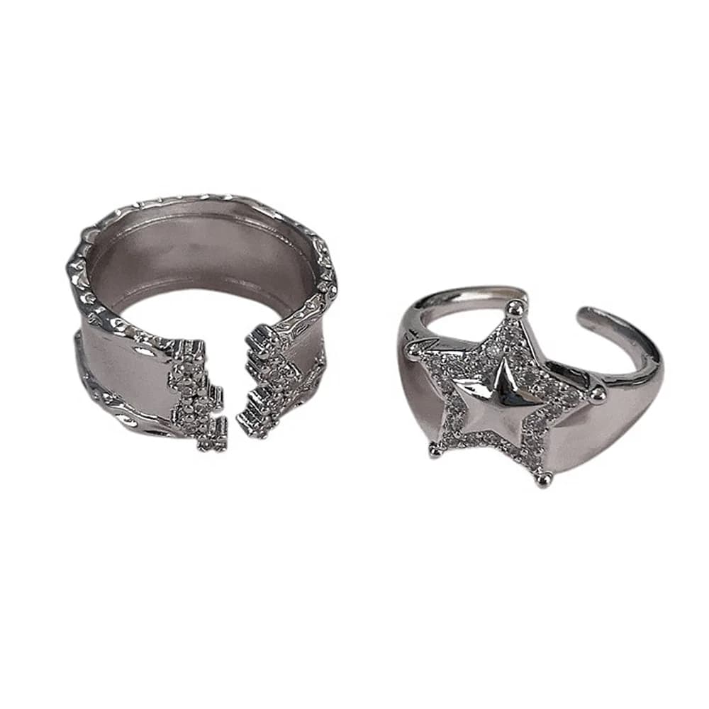 Stargirl Aesthetic Ring Set — view 1 Stargirl Aesthetic Ring Set — view 1