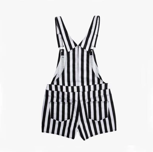 90s Striped Overalls — view 2 90s Striped Overalls — view 2