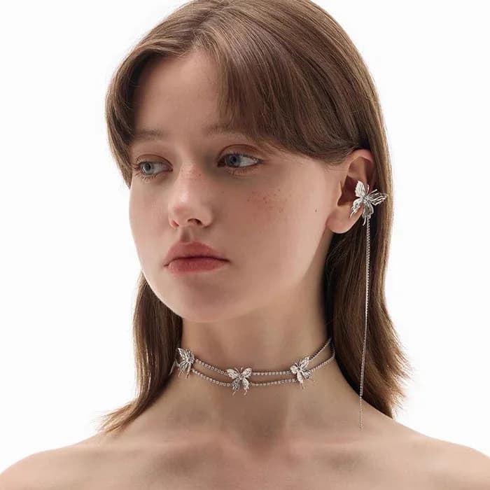 Fairy Grunge Butterfly Ear Cuff — view 2 Fairy Grunge Butterfly Ear Cuff — view 2