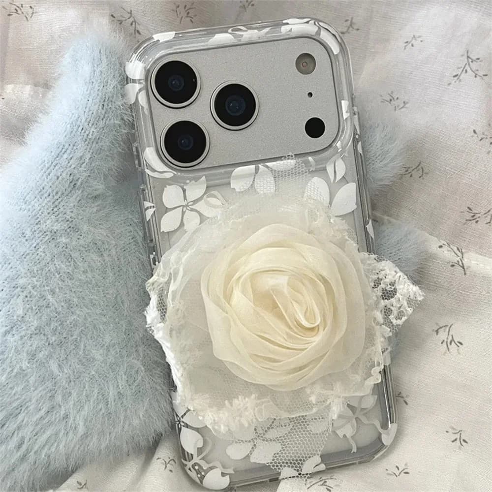 Coquette Aesthetic Rose iPhone Case — view 2 Coquette Aesthetic Rose iPhone Case — view 2
