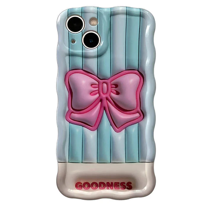 Bowknot Stripes iPhone Case — view 1 Bowknot Stripes iPhone Case — view 1