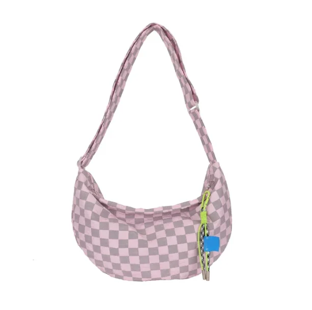 Y2K Plaid Messenger Bag — view 3 Y2K Plaid Messenger Bag — view 3