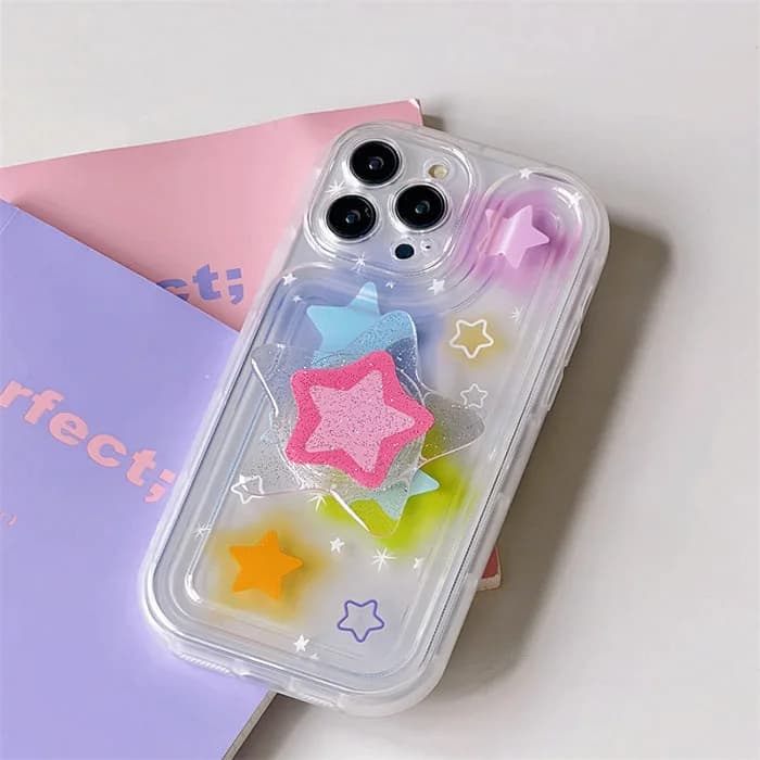 Y2K Glitter Star iPhone Case — view 2 Y2K Glitter Star iPhone Case — view 2