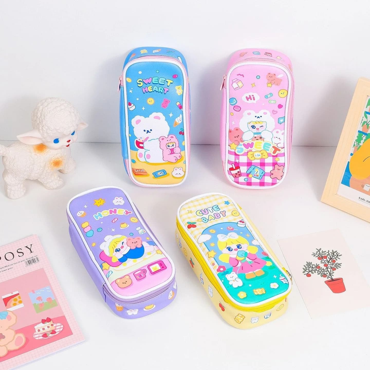 Kawaii Candy Stationery Pencil Case — view 1 Kawaii Candy Stationery Pencil Case — view 1
