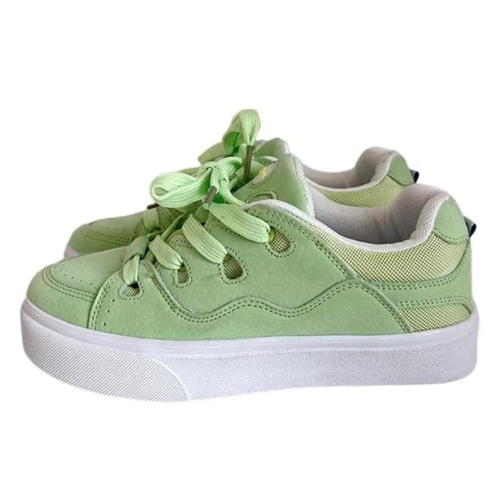 Skater Light Green Sneakers — view 2 Skater Light Green Sneakers — view 2