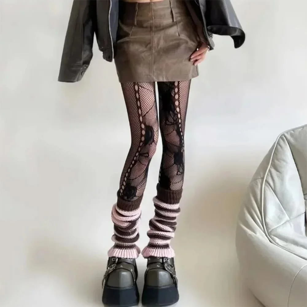 Fairycore Aesthetic Fishnet Tights — view 2 Fairycore Aesthetic Fishnet Tights — view 2