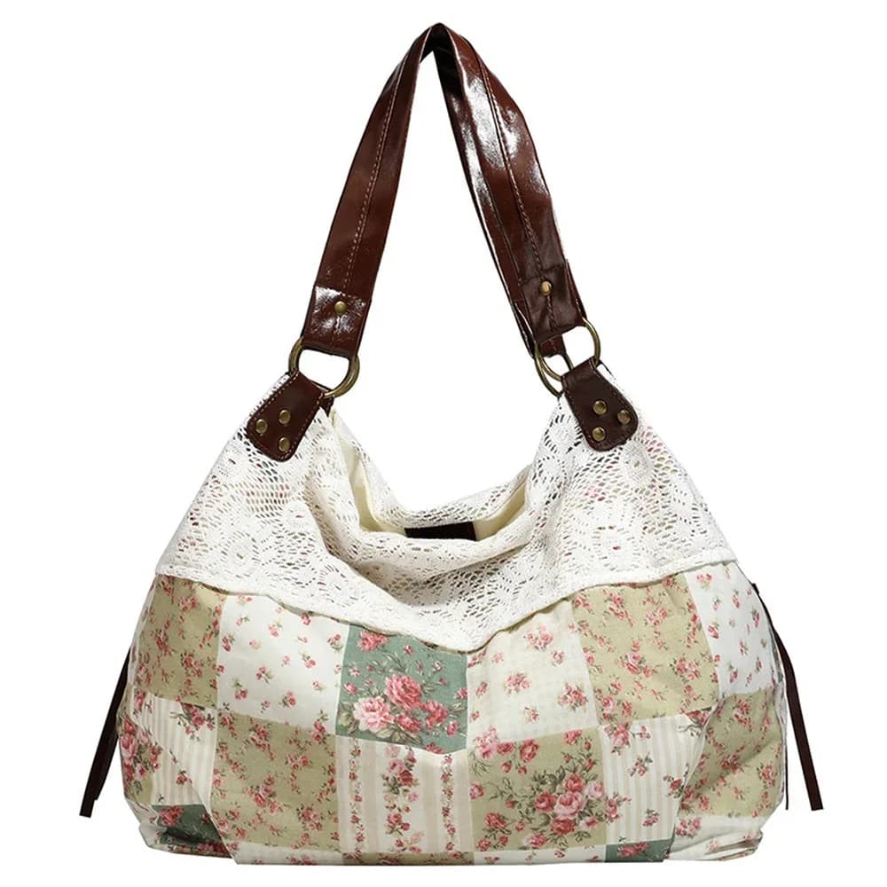 Cottagecore Patchwork Shoulder Bag — view 1 Cottagecore Patchwork Shoulder Bag — view 1