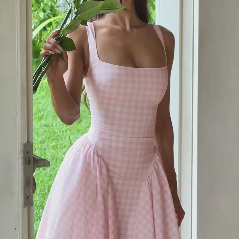 Cottagecore Picnic Gingham Dress — view 3 Cottagecore Picnic Gingham Dress — view 3