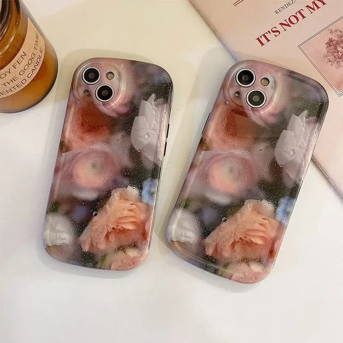 Rose Oil Painting iPhone Case — view 2 Rose Oil Painting iPhone Case — view 2