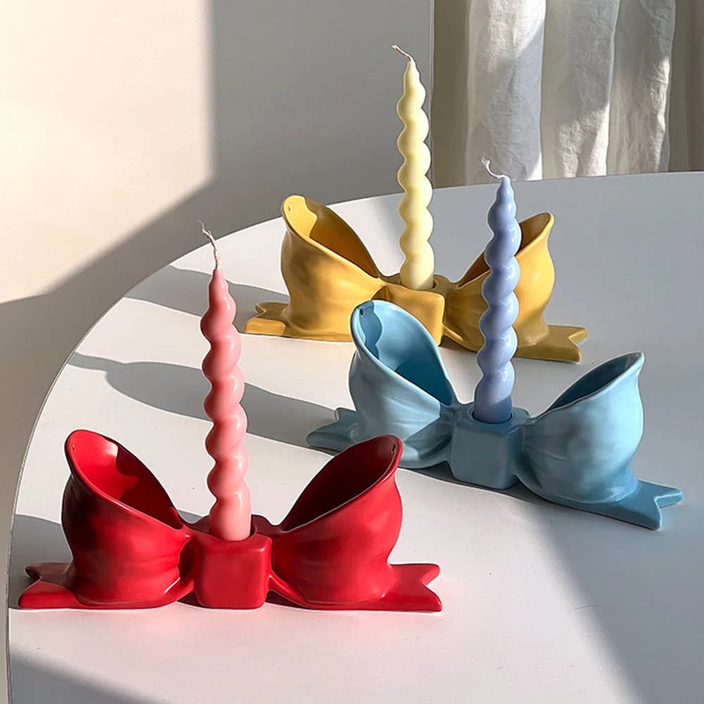 Bow Candle Holder — view 2 Bow Candle Holder — view 2