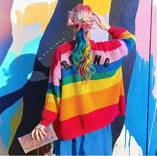 Rainbow Cardigan — view 1 Rainbow Cardigan — view 1