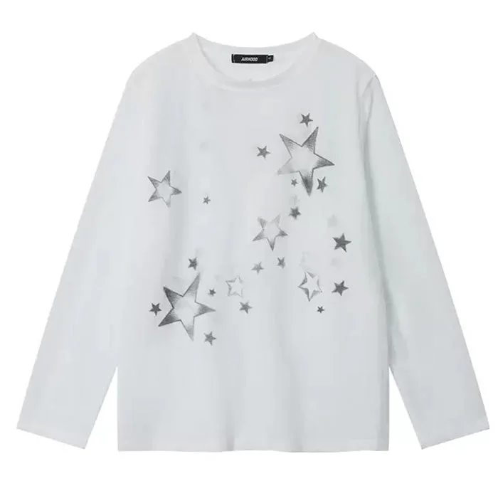Star Girl Aesthetic Long Sleeve Top — view 2 Star Girl Aesthetic Long Sleeve Top — view 2