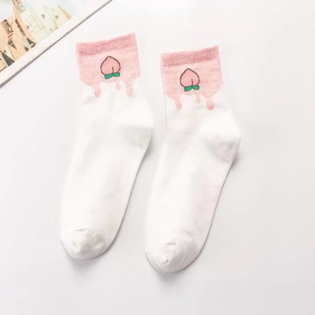 Peach Socks — view 1 Peach Socks — view 1