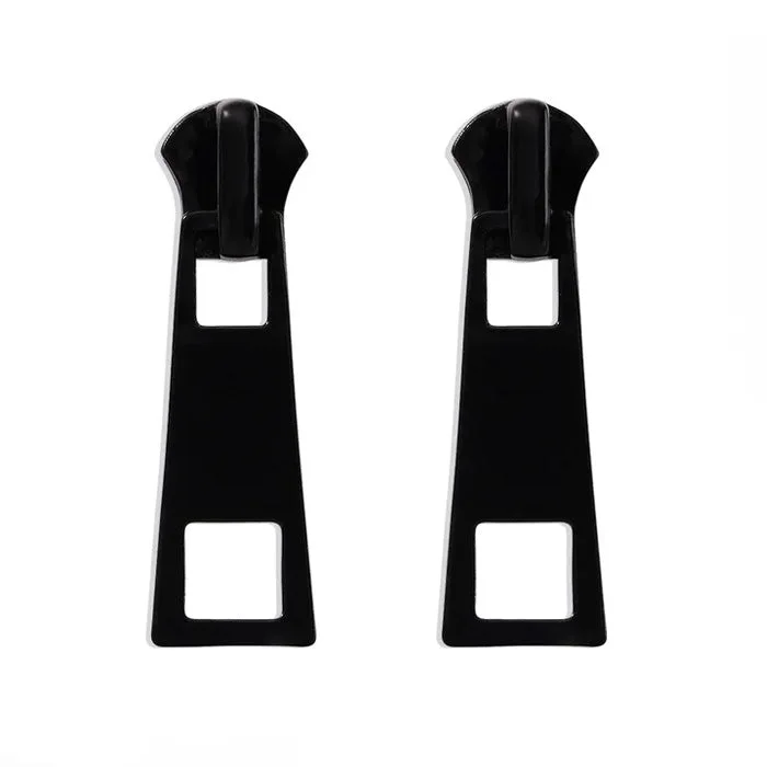 Aesthetic Zipper Stud Earrings — view 2 Aesthetic Zipper Stud Earrings — view 2