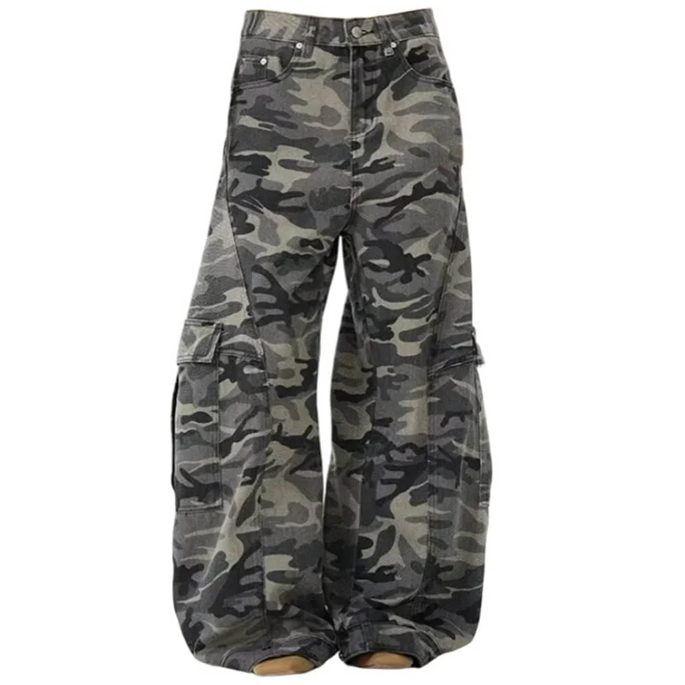 Camouflage Baggy Cargo Pants — view 1 Camouflage Baggy Cargo Pants — view 1