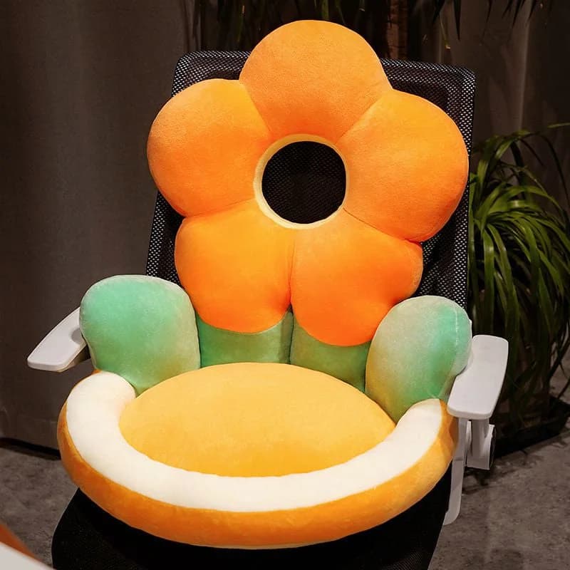 Floral Seat Cushion — view 2 Floral Seat Cushion — view 2