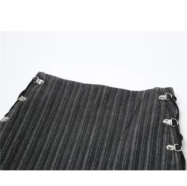 Striped Mini Skirt — view 3 Striped Mini Skirt — view 3
