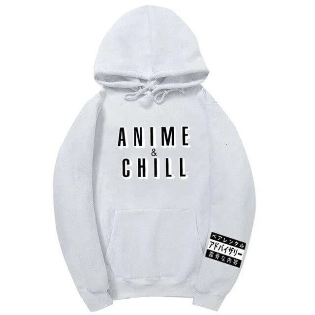 Anime & Chill Hoodie Sweatshirt — view 2 Anime & Chill Hoodie Sweatshirt — view 2