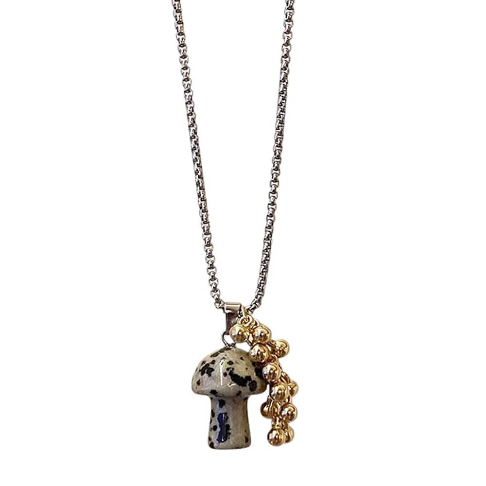 Fairycore Mushroom Pendant Necklace — view 2 Fairycore Mushroom Pendant Necklace — view 2