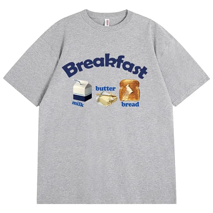 Breakfast Aesthetic Graphic T-Shirt — view 2 Breakfast Aesthetic Graphic T-Shirt — view 2