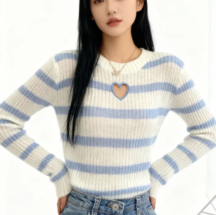 Open Heart Sweater — view 2 Open Heart Sweater — view 2
