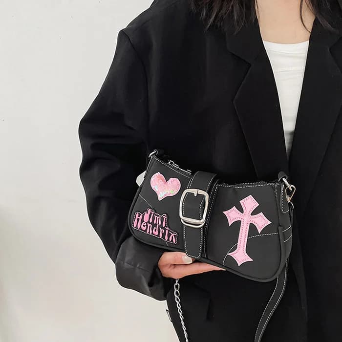 Emo Girl Baguette Bag — view 2 Emo Girl Baguette Bag — view 2