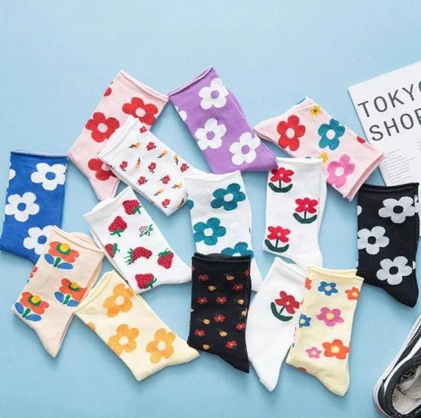 Kawaii Flower Socks — view 1 Kawaii Flower Socks — view 1