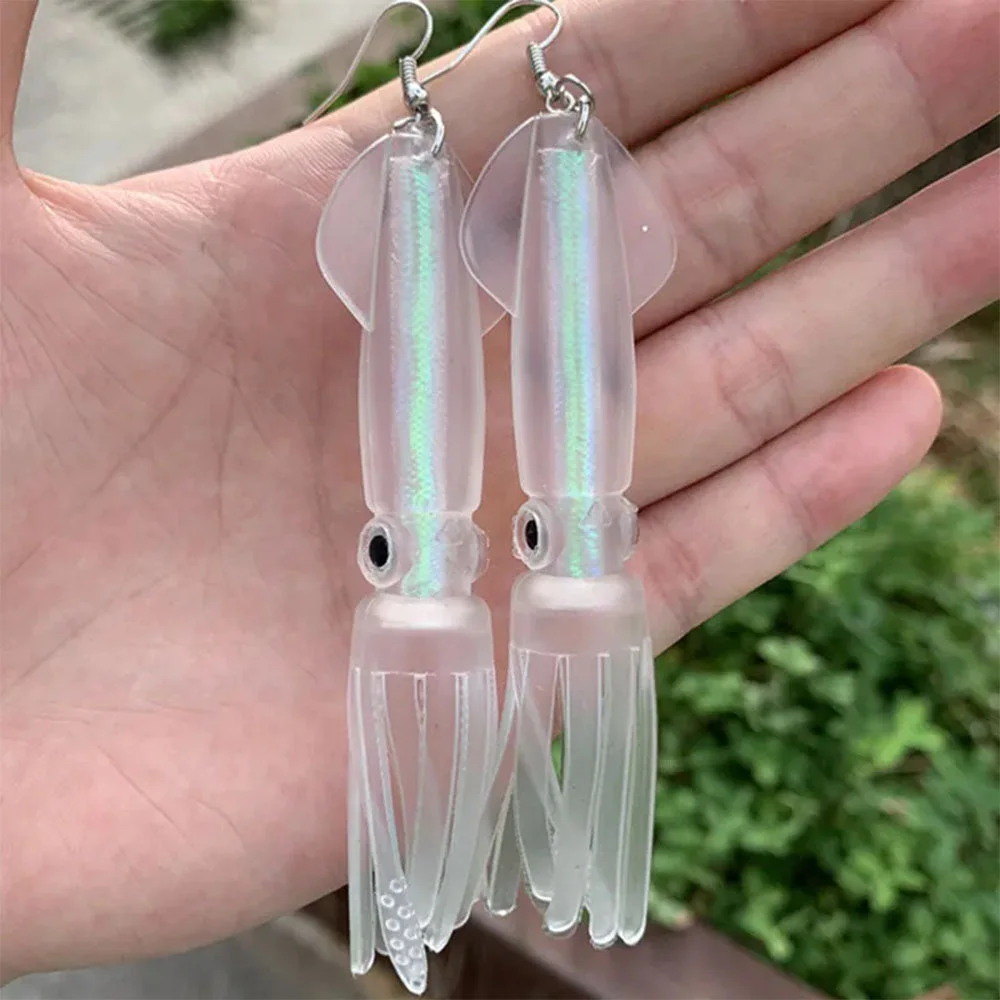 Ocean Squid Earrings — view 2 Ocean Squid Earrings — view 2