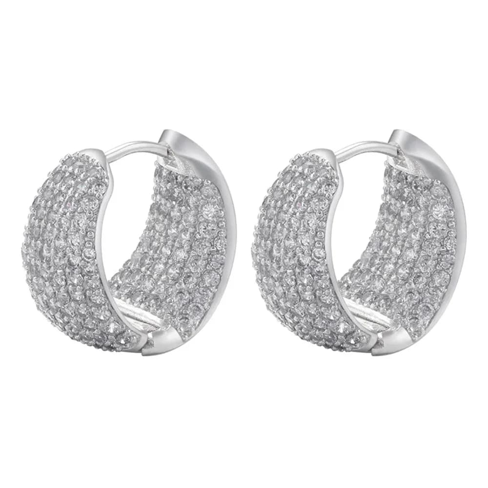Princess Pleasures Rhinestone Hoops — view 2 Princess Pleasures Rhinestone Hoops — view 2