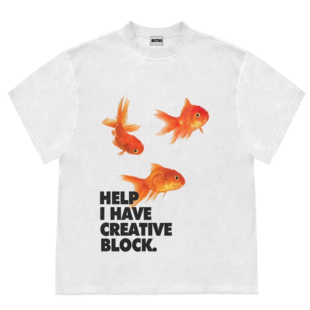 Goldfish Aesthetic Graphic T-Shirt — view 1 Goldfish Aesthetic Graphic T-Shirt — view 1