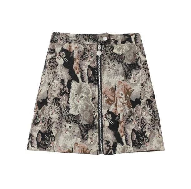 Vintage Cat Skirt — view 3 Vintage Cat Skirt — view 3
