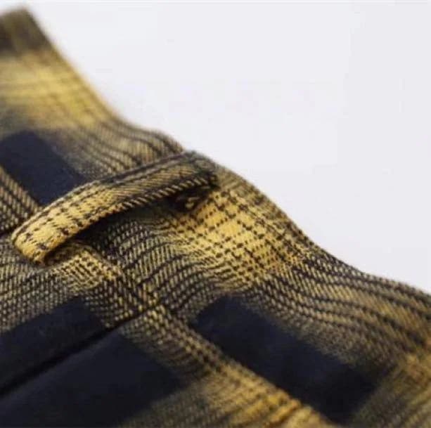 Yellow Checkered Skirt — view 3 Yellow Checkered Skirt — view 3