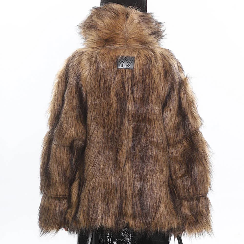 Crime Time Reversible Fur Jacket — view 2 Crime Time Reversible Fur Jacket — view 2