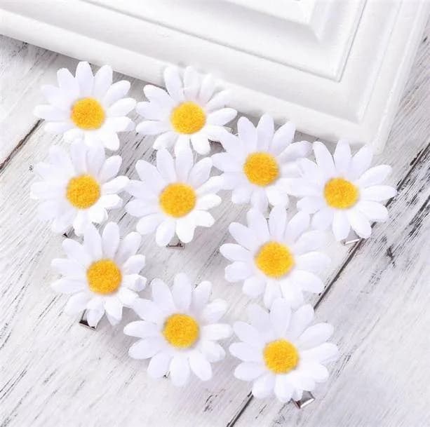 Daisy Flower Hair Pins — view 1 Daisy Flower Hair Pins — view 1
