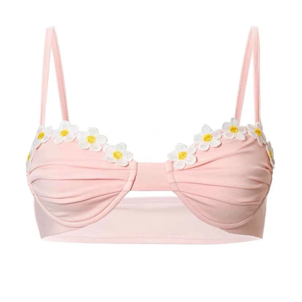 Cottagecore Daisy Bralette Top — view 1 Cottagecore Daisy Bralette Top — view 1